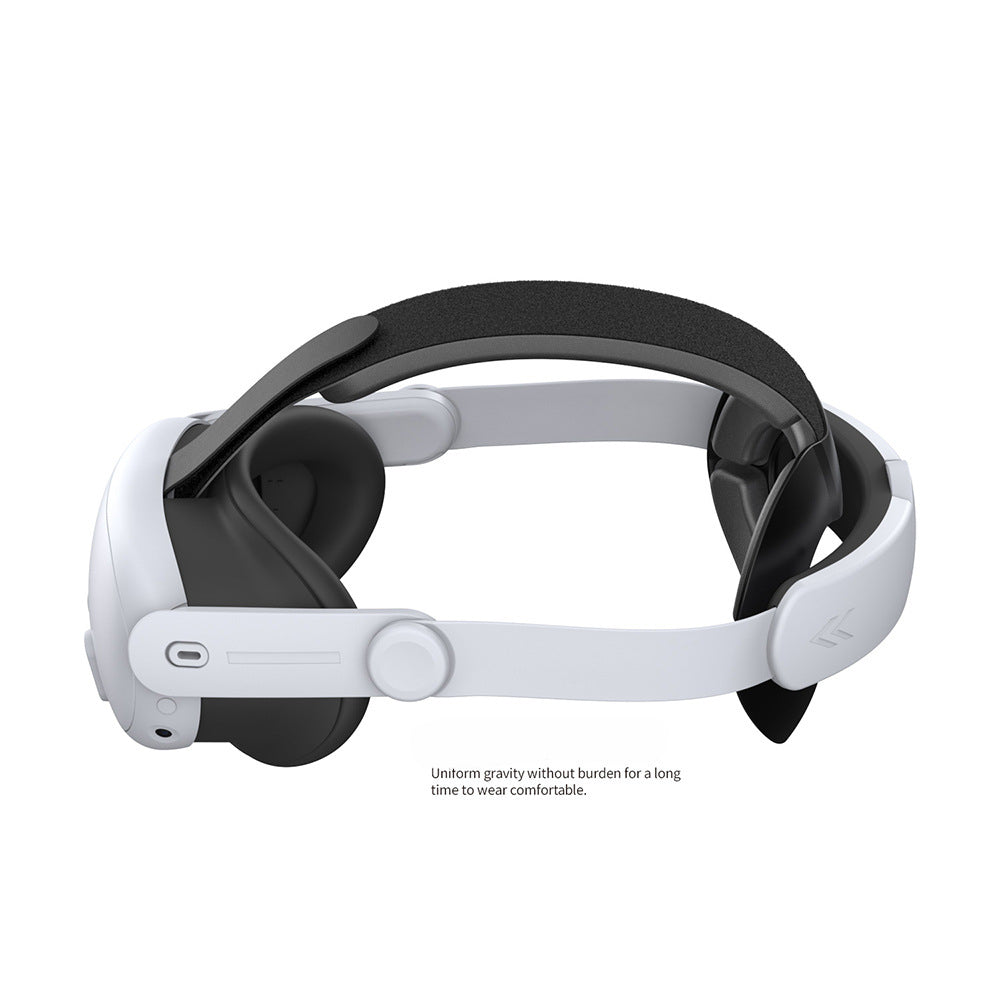 "Meta Quest 3/3S Comfort Replacement Head Strap - Adjustable VR Headband with Enhanced Padding (Black/White) | 10.3×2.2×8.2in | 10.8oz | ABS+Sponge Design for Oculus Quest 3"