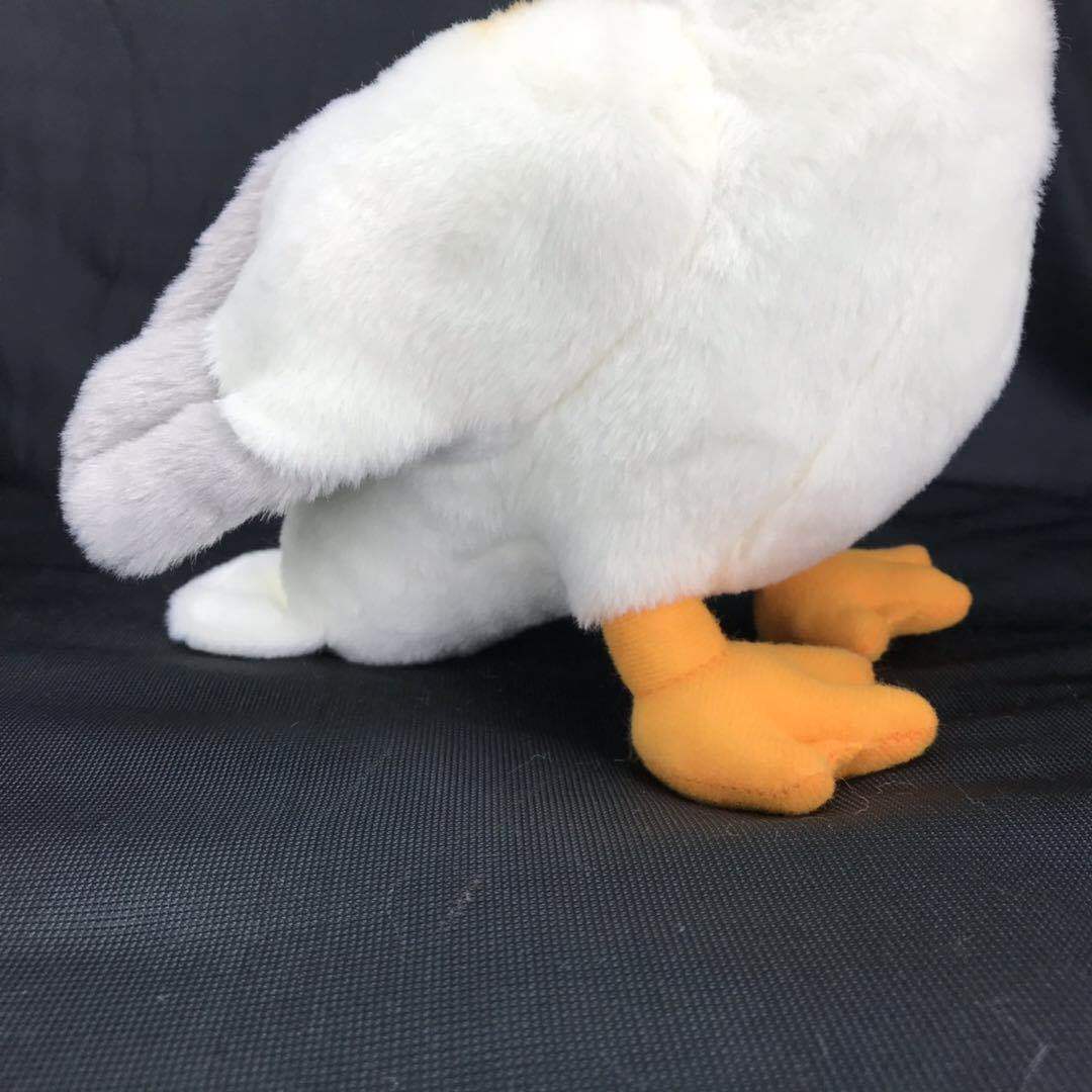 Simulated Long Mouth Personalized Bird Plush Toy with Fish and Pelican Plush Toy - Unique Big Mouth Duck Gift
