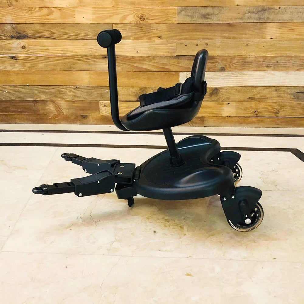 Baby360 ROVER+ 2-in-1 Stroller Board with Detachable Seat – Universal Ride-On Buggy Board for Toddlers (Up to 25kg)