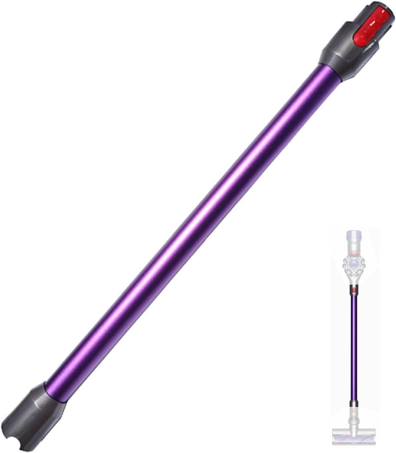 Quick Release Replacement Stick Extension Wand for Dyson V15 V11 V10 V8 V7 Cordless Vacuum Cleaner Accessories, Vacuums Attachment Extension Tube Replacement (Purple)