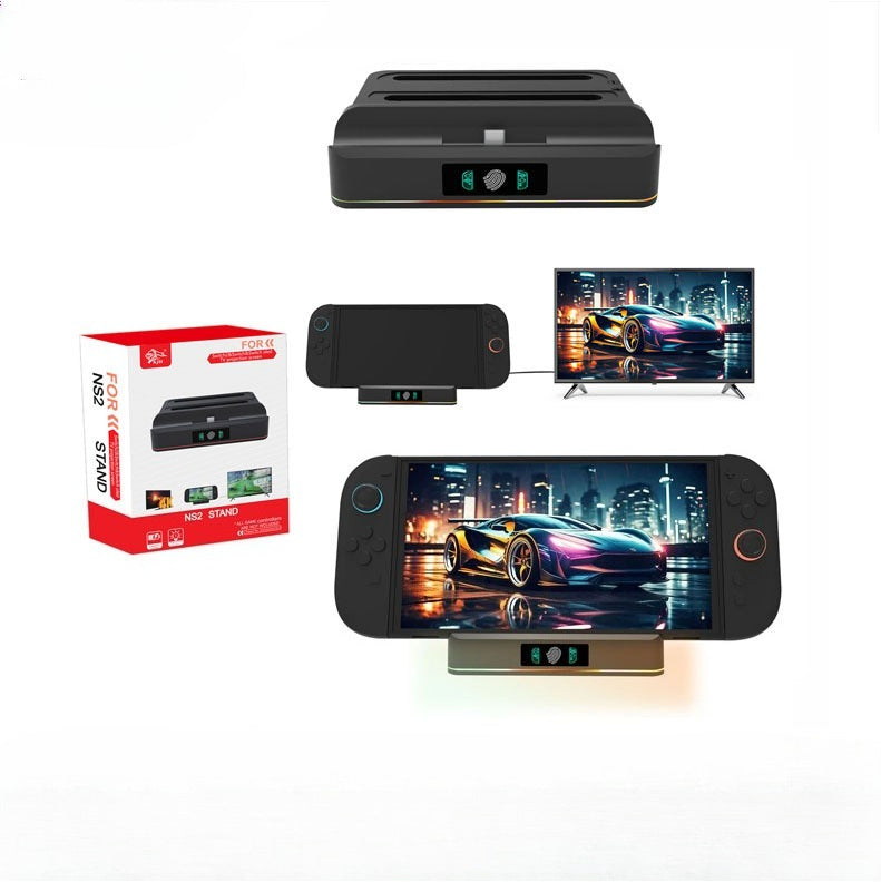 Universal Charging Dock for Nintendo Switch OLED/Switch/Switch 2 & Pro Controller, Dual Charging Station with LED Indicator