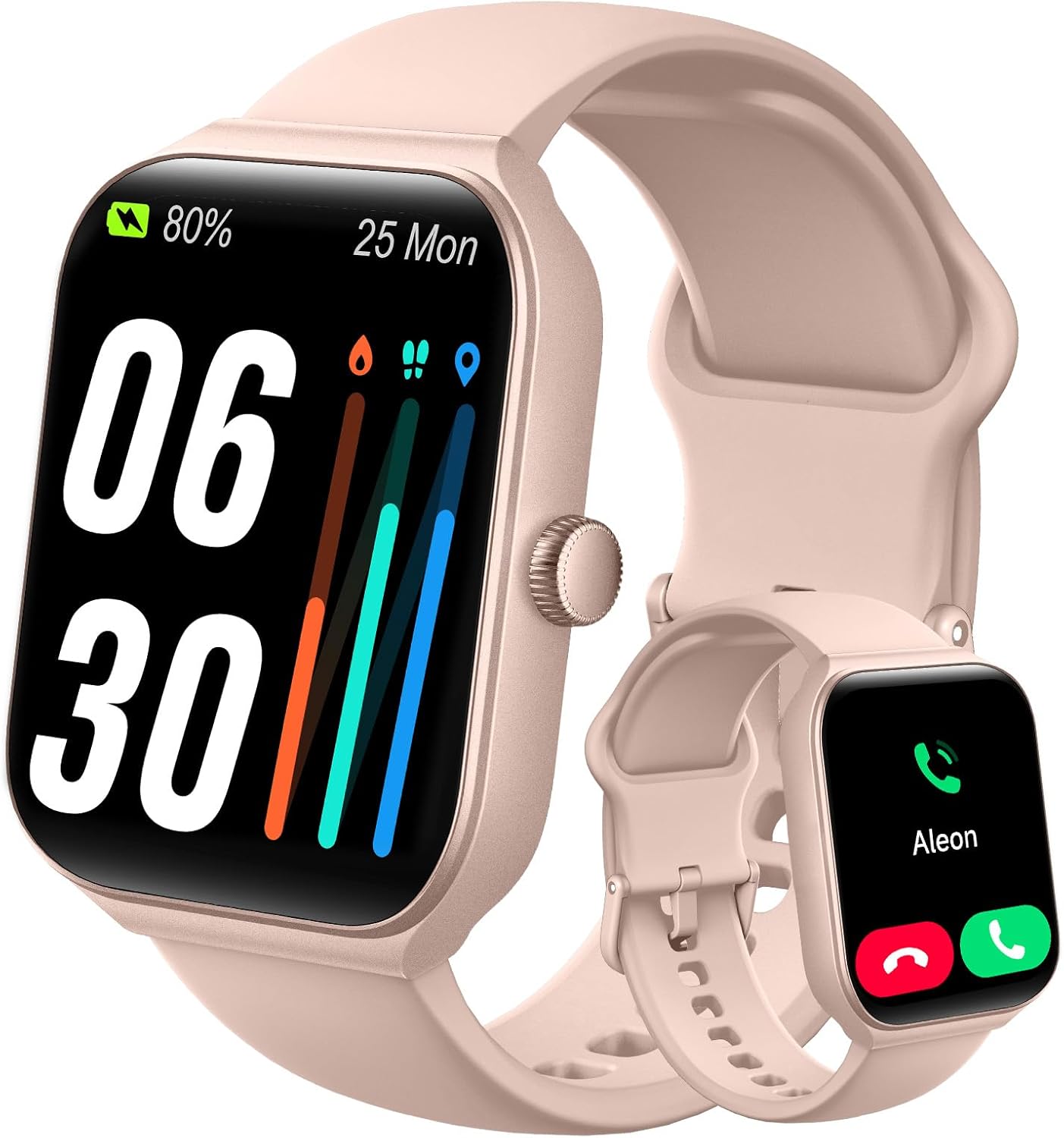 Smart Watch for Android and iOS, 1.95" HD Touch Screen Fitness Tracker, Bluetooth Call & Message Notifications, 120+ Sports Modes, 24/7 Health Monitor, Waterproof Smartwatch for Men Women – IDW16