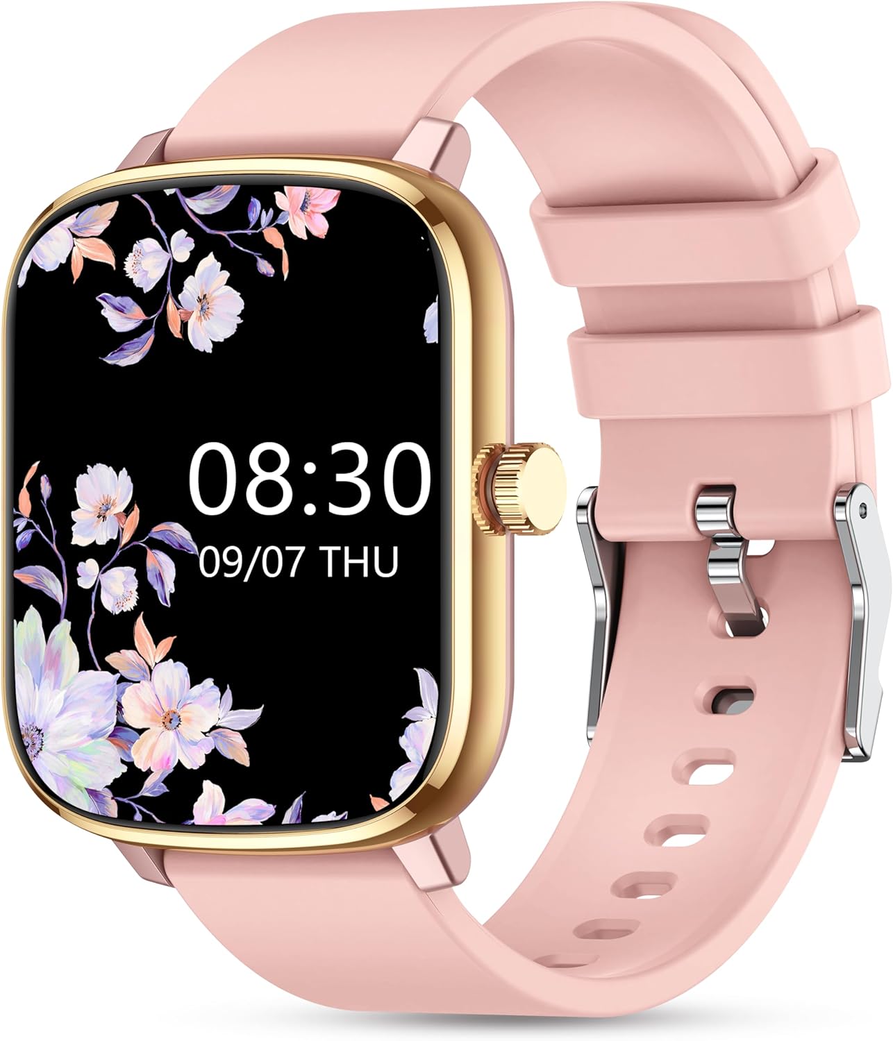 Smart Watch for Women Men, Popglory Smartwatch with Blood Pressure, Blood Oxygen, Sleep Monitor, Fitness Tracker with Heart Rate Tracking/Pedometer/Calories, Full Touch Fitness Watch for Android iOS