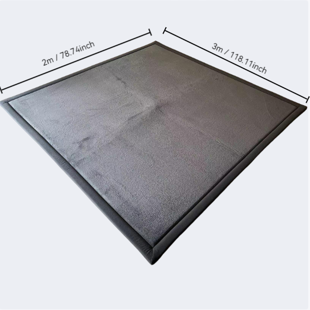 Baby360 Memory Foam MonkeyMats – Soft-Touch Baby Mat for Crawling & Playtime (Grey)