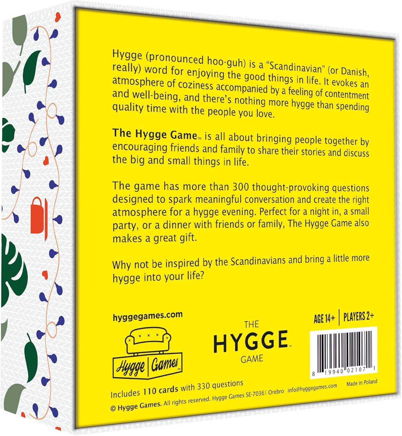 Hygge Games 21071 Cozy Conversation in Pleasant Company, White