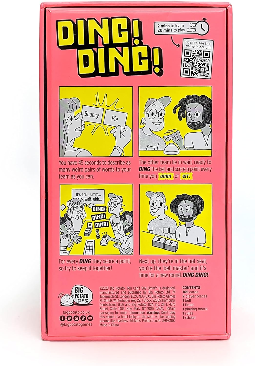 Big Potato Games You Can't Say UMM Party Game