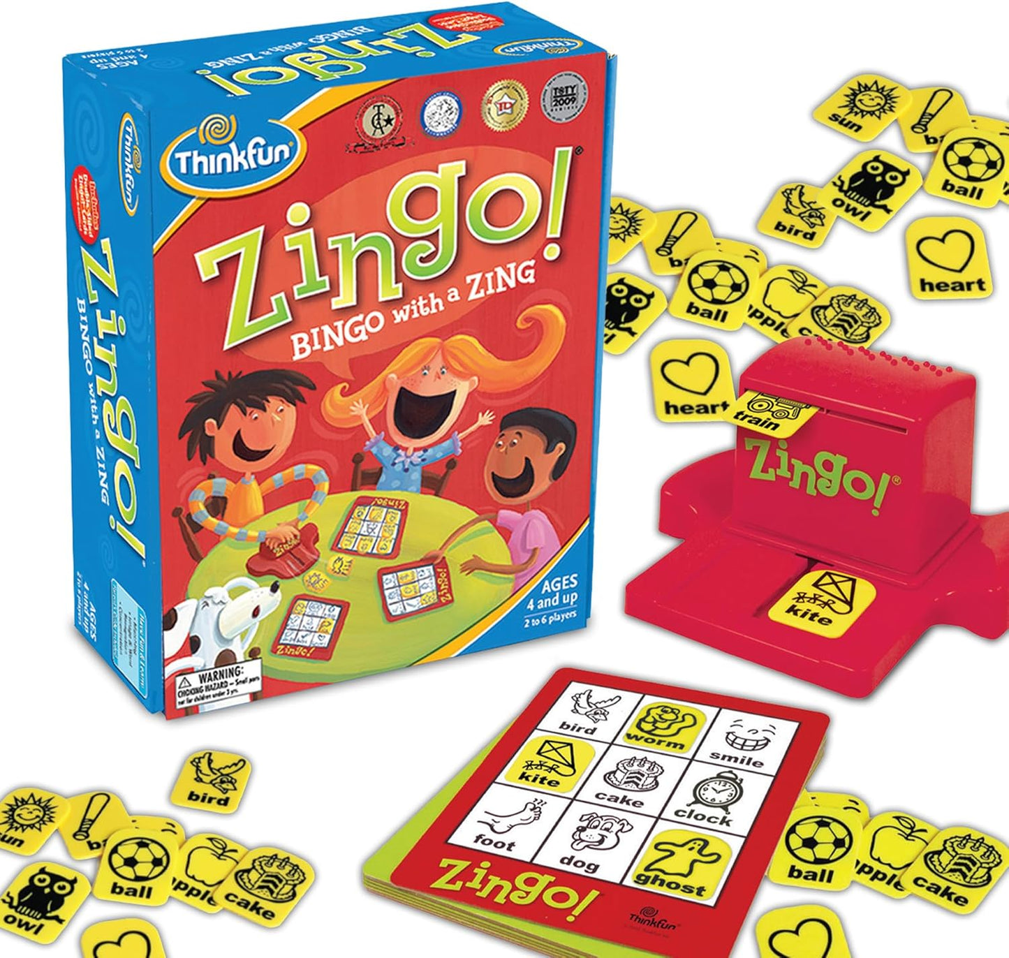 ThinkFun Zingo Bingo Game – Award Winning Educational Board Game for early-stage Age 4+