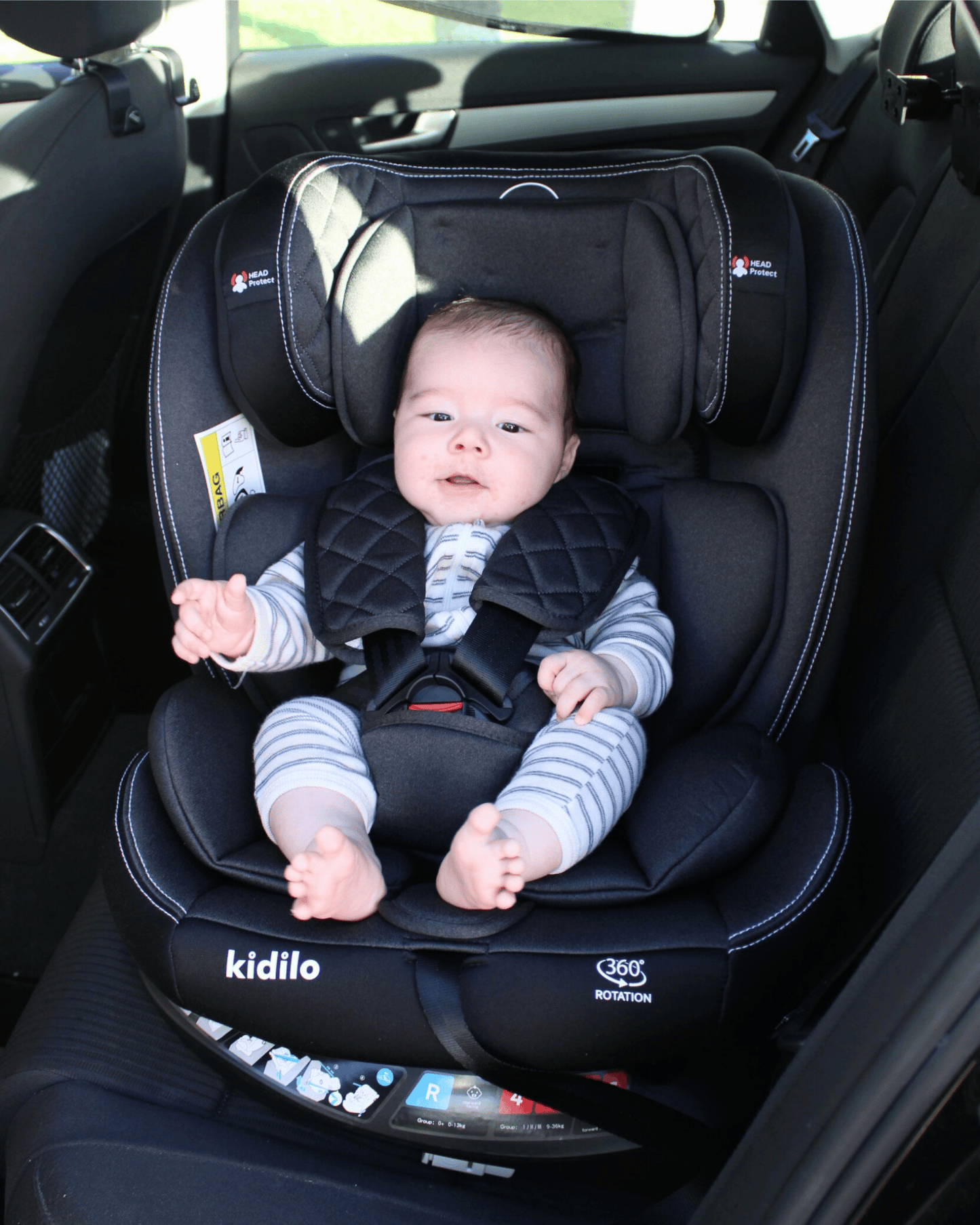 Baby360 SPIN 360° Rotating Car Seat for Newborn to 12 Years – ISOFIX, Booster Seat, Reclining, Side Protection