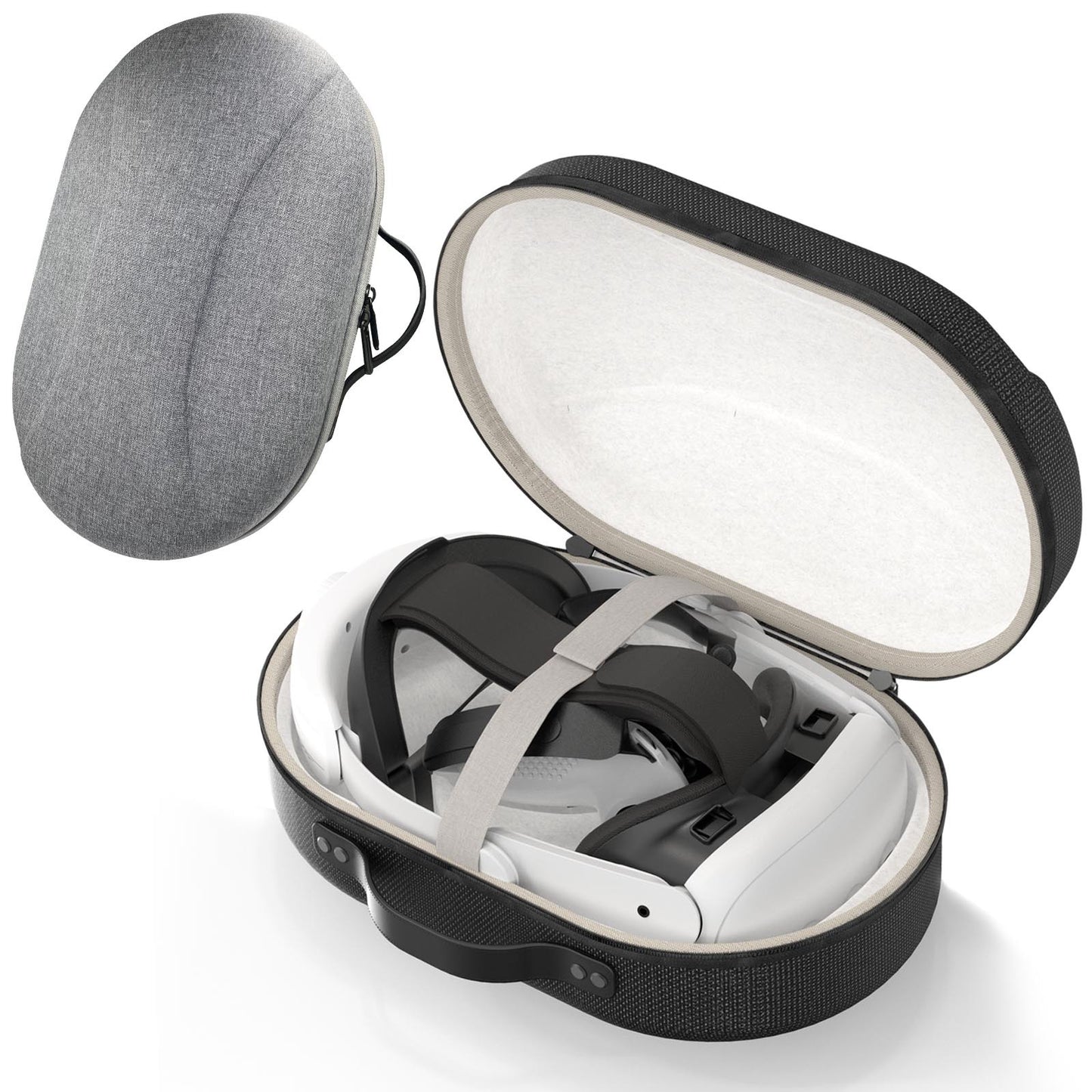Meta Quest 3 Storage Case - EVA Hard Shell Protective Box, Crush-Resistant Packaging for Quest 3, VR Accessories Organizer