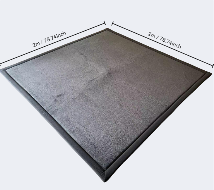 Baby360 Memory Foam MonkeyMats – Soft-Touch Baby Mat for Crawling & Playtime (Grey)