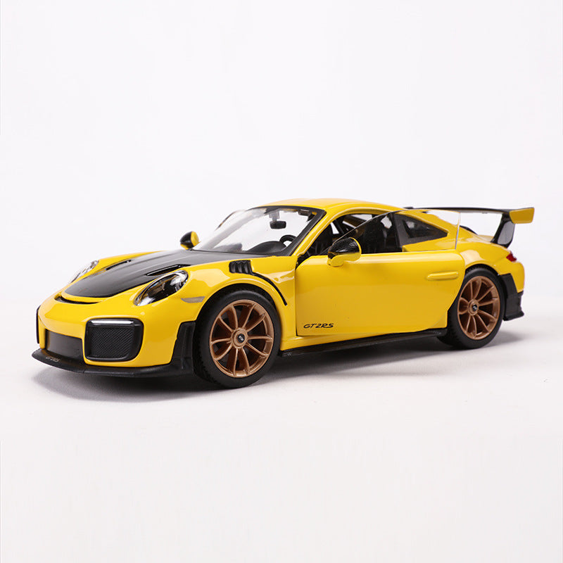 Porsche 911 GT2 RS 1:24 Scale Die-Cast Alloy Supercar Model – Limited Edition Collectible Racing Car Replica with Display Stand, Perfect Gift for Car Enthusiasts & Kids