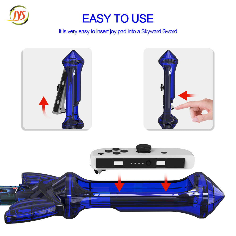 "Nintendo Switch OLED Zelda Skyward Sword HD Right Joy-Con Controller - Limited Edition Sword Design with Game Card Slot | Official Collectible (Red/Blue/Brown) | 5.5×13×2in | 8.5oz ABS Build"