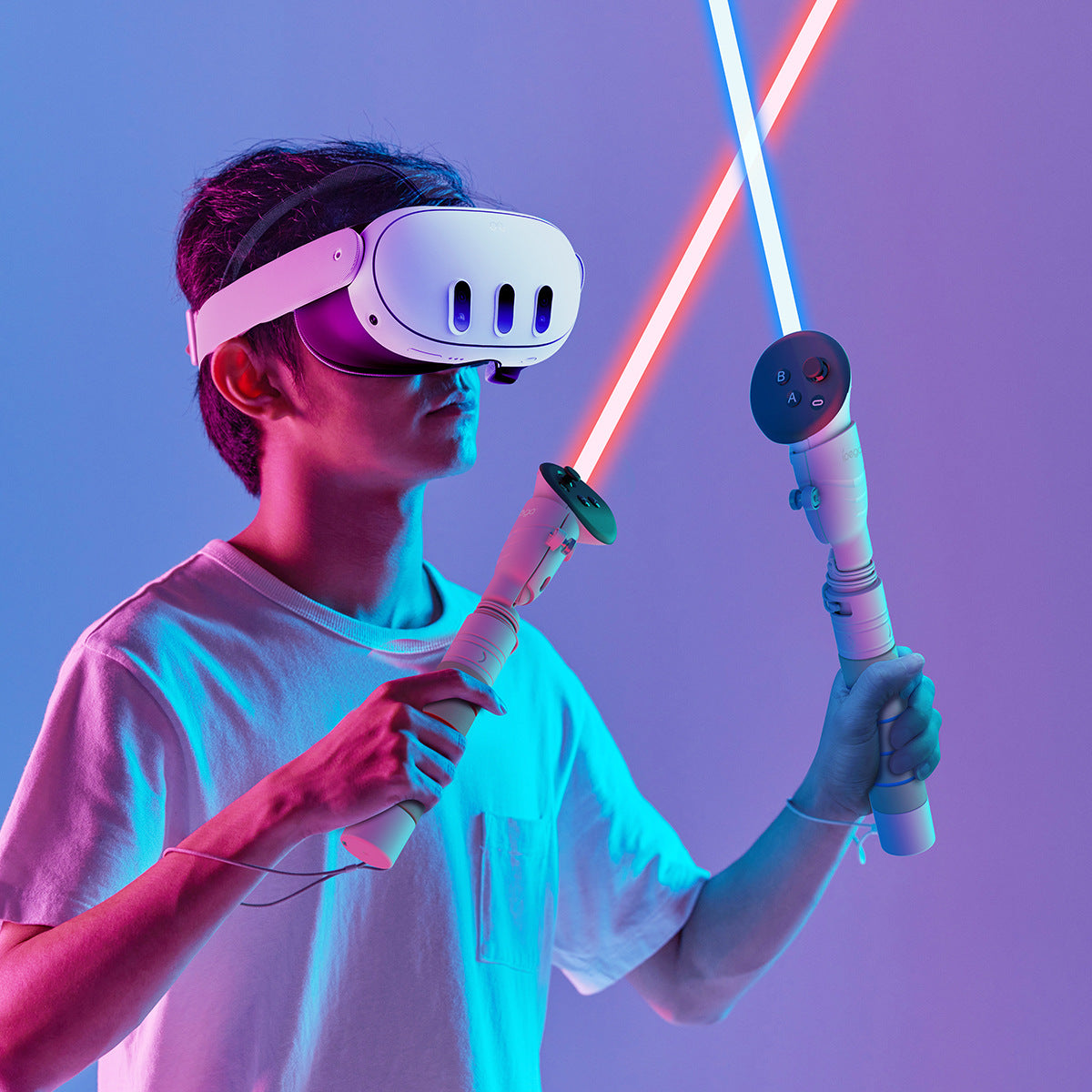 Meta Quest 3/2/Pro & Rift S Grip Extender - Anti-Slip VR Controller Handle Extension for Enhanced Comfort & Gameplay - Premium ABS Construction (Officially Licensed Design) - Ideal for Beat Saber & Fitness VR