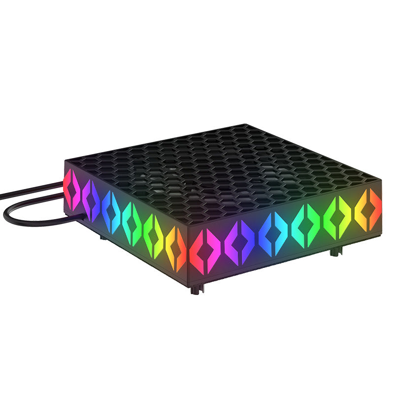 Xbox Series X Cooling Fan with RGB Lights & Headset Stand - Temperature Control Cooling System with Headphone Mount Holder | Vertical Console Stand with LED Lighting | Xbox Accessories