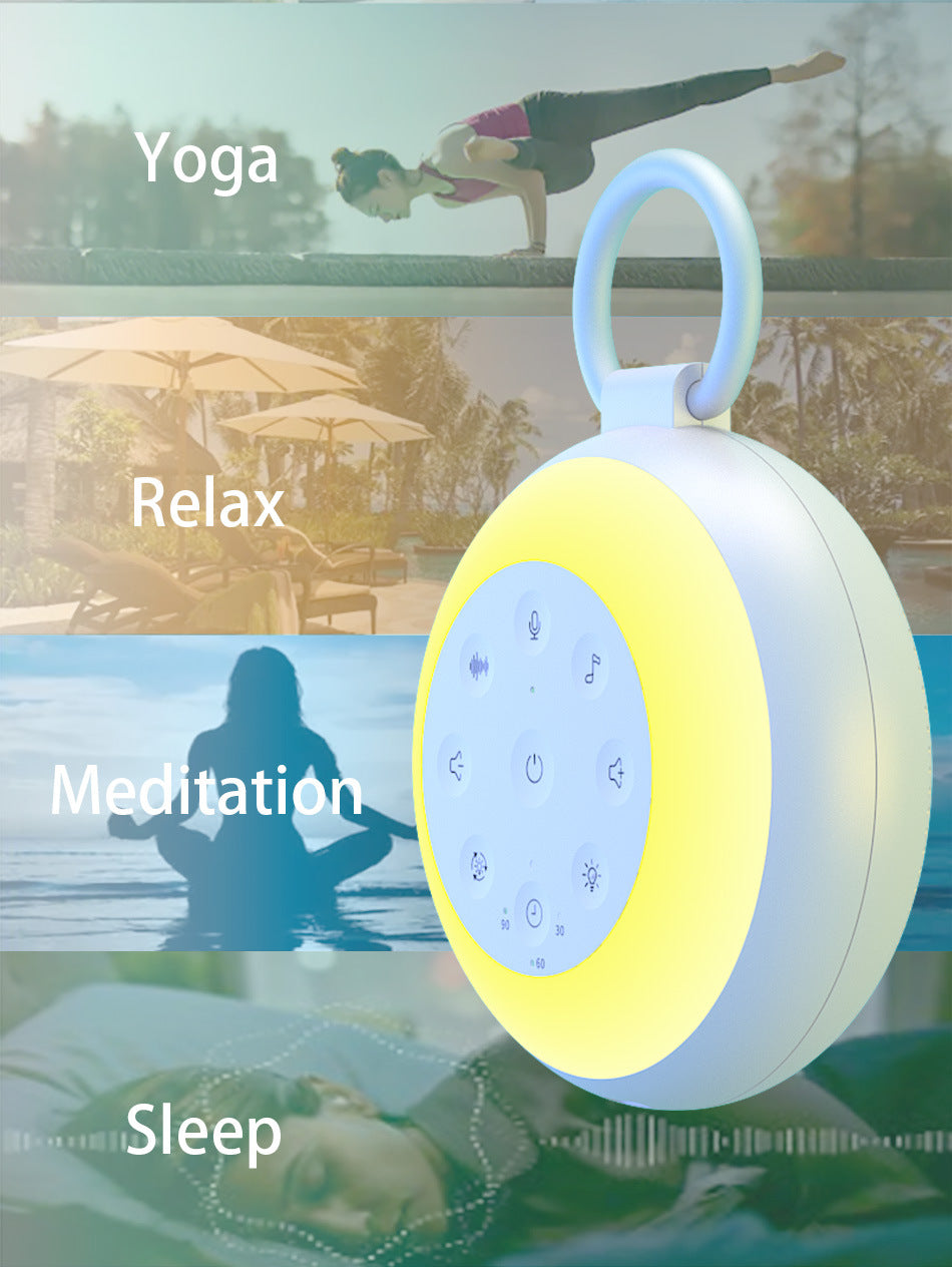 White Noise Sleep Machine with Warm Light Night Lamp