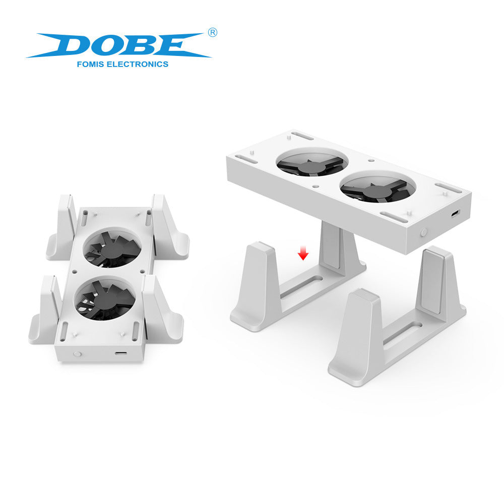 "Xbox Series S Vertical Cooling Stand with Dual Quiet Fans - White LED Cooling Base for Xbox Series S Console | 2.6×7.4×1.9in | 6.8oz | Improves Airflow & Prevents Overheating"