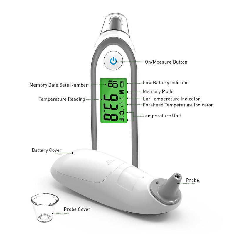 FDA Electronic thermometer for home use; infrared forehead and ear thermometer for babies and children; handheld