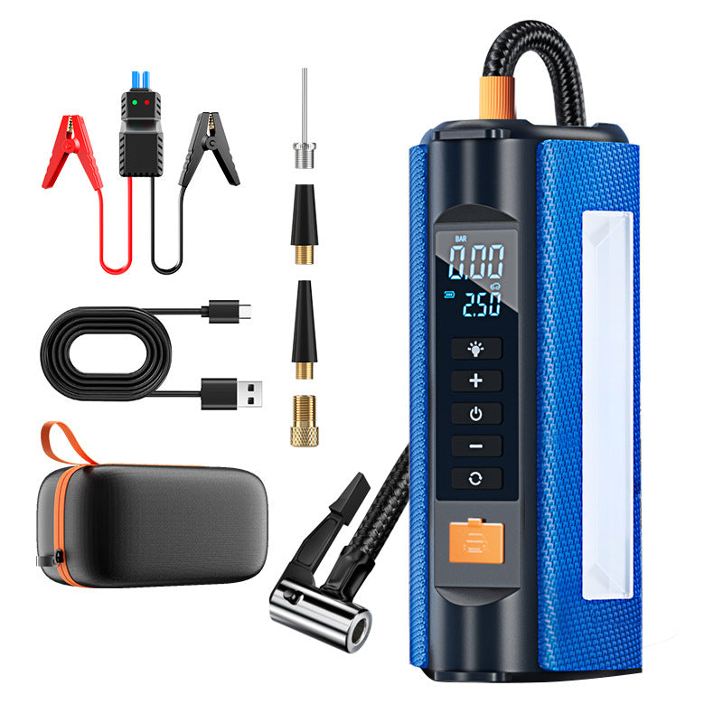 TS03 Series Car Jump Starter & Air Compressor 2-in-1 | 10000mAh Wireless Portable Power Bank | Digital Tyre Inflator 150PSI | LED Emergency Light | for Cars, Utes, SUVs (12.6 Hose)