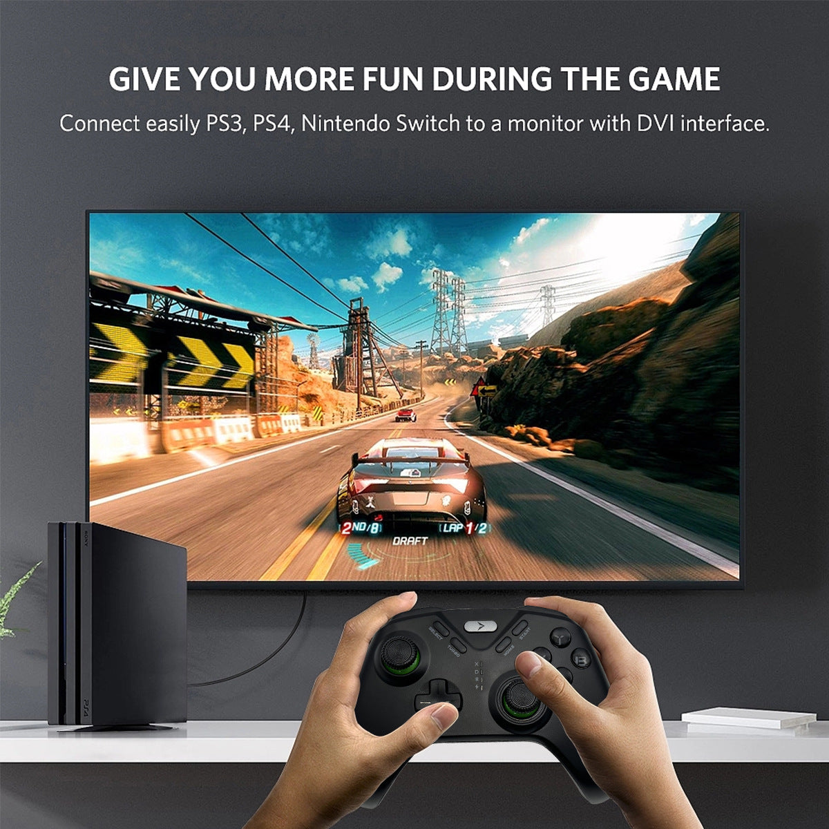 2.4G/Bluetooth Wireless Gaming Controller for PS5, Xbox Series X/S, Switch, PC - Dual Mode Gamepad with Vibration, Gyro, RGB Lighting - Elite Level Pro Controller for Gaming & Android Phones