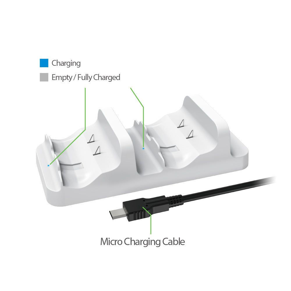"Xbox Series X/S & One Controller Dual Charging Station | Fast Wireless Charger Dock for Xbox One/X/S Controllers | Includes 2 Rechargeable Batteries | 5.7×1.6×5.3in Slim Design | USB Powered (Black)"