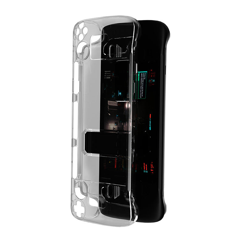 Steam Deck Crystal Clear Case with Stand - Ultra Transparent PC Shell | Scratch-Resistant Protection | 13.2" x 4.9" x 1.7" (335x124x43mm) | Fits All Steam Deck Models