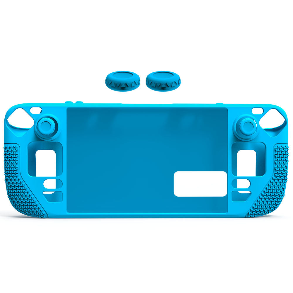 Steam Deck OLED Silicone Case with Button Caps | Protective Cover for Steam Deck & OLED Model | Shockproof & Anti-Slip Grip | 11.8" x 4.7" x 1.6" (300x120x40mm)