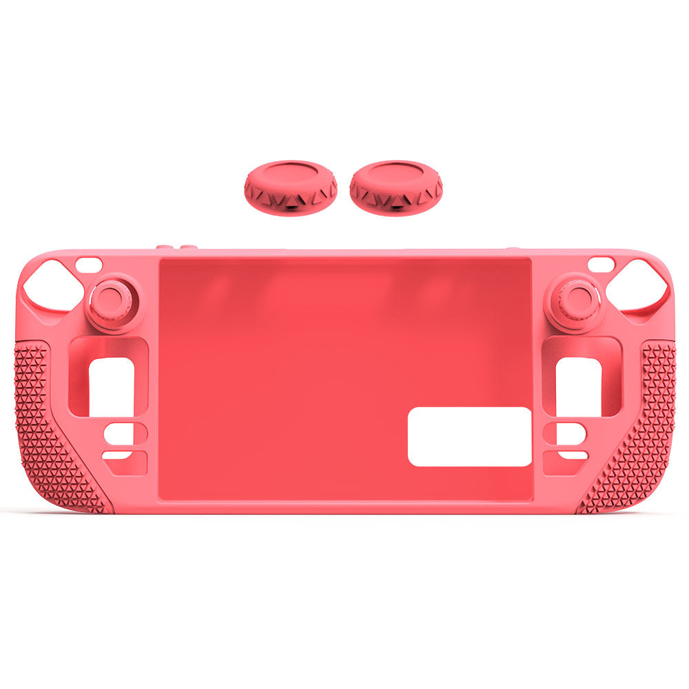 Steam Deck OLED Silicone Case with Button Caps | Protective Cover for Steam Deck & OLED Model | Shockproof & Anti-Slip Grip | 11.8" x 4.7" x 1.6" (300x120x40mm)