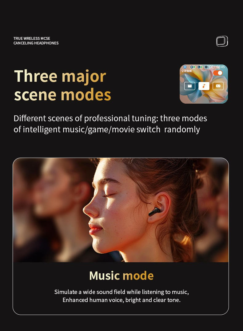 Wireless Earbuds with IPX4 Waterproof | 8H Playtime & Digital Display Charging Case | Bluetooth 5.3 Stereo Sound | Voice Control & 15m Range | In-Ear Earphones for Sports/Running
