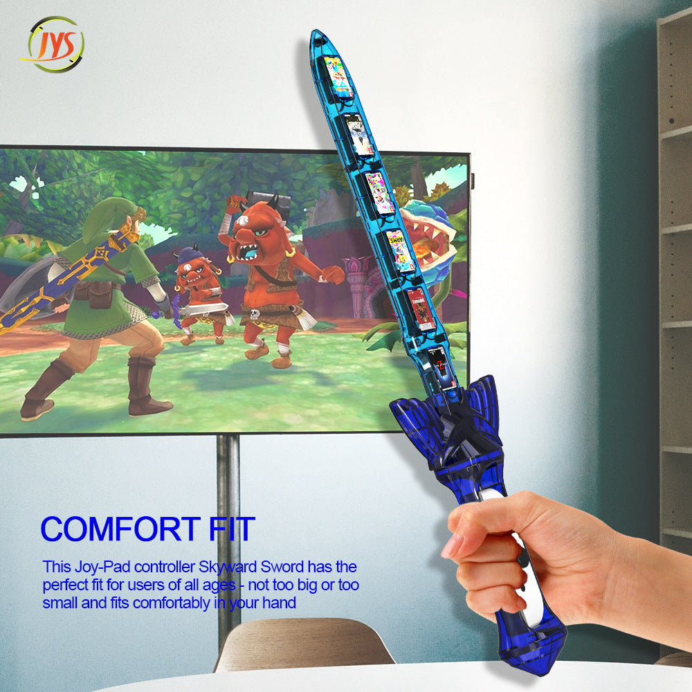 "Nintendo Switch OLED Zelda Skyward Sword HD Right Joy-Con Controller - Limited Edition Sword Design with Game Card Slot | Official Collectible (Red/Blue/Brown) | 5.5×13×2in | 8.5oz ABS Build"