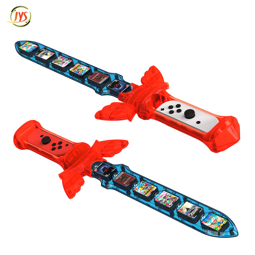 "Nintendo Switch OLED Zelda Skyward Sword HD Right Joy-Con Controller - Limited Edition Sword Design with Game Card Slot | Official Collectible (Red/Blue/Brown) | 5.5×13×2in | 8.5oz ABS Build"