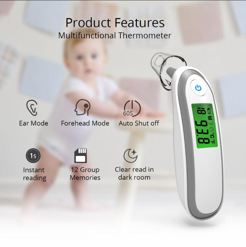 FDA Electronic thermometer for home use; infrared forehead and ear thermometer for babies and children; handheld