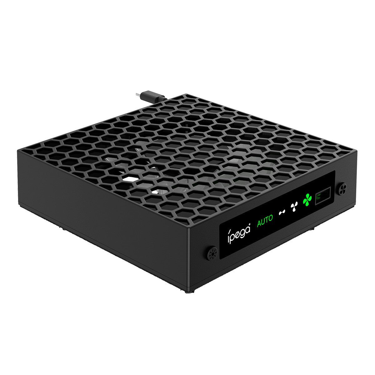 Xbox Series X Cooling Fan with RGB Lights & Headset Stand - Temperature Control Cooling System with Headphone Mount Holder | Vertical Console Stand with LED Lighting | Xbox Accessories