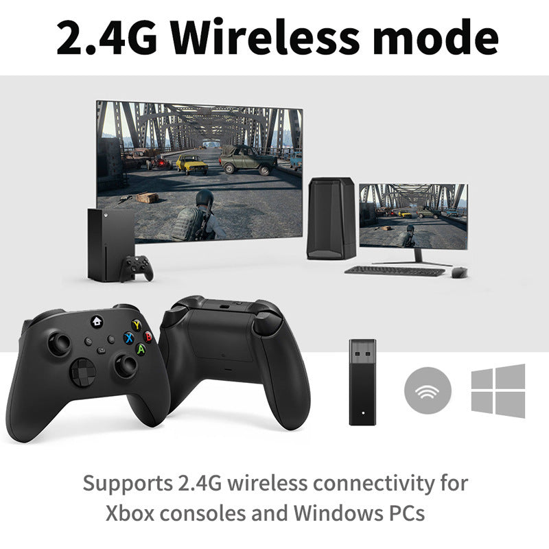 Wireless Controller for Xbox Series X/S | 2.4G Gaming Gamepad with Vibration | Compatible with Xbox Series X, Series S & Windows PC | Plug & Play USB Receiver Included