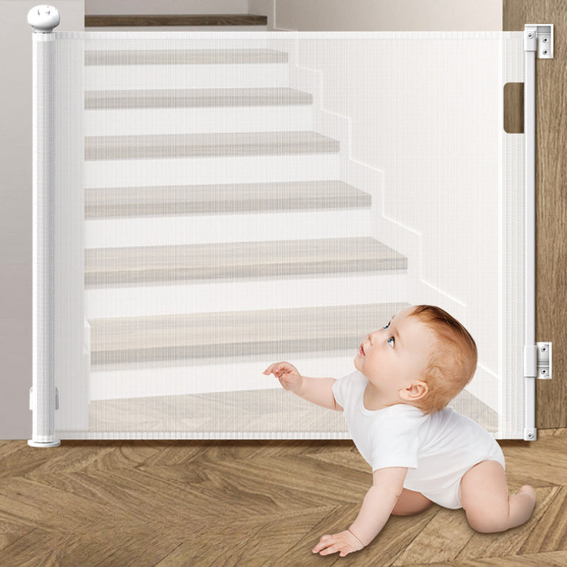 Baby360 GUARD Safety Gate – Retractable Mesh Barrier for Babies & Pets, 180cm Wide Coverage