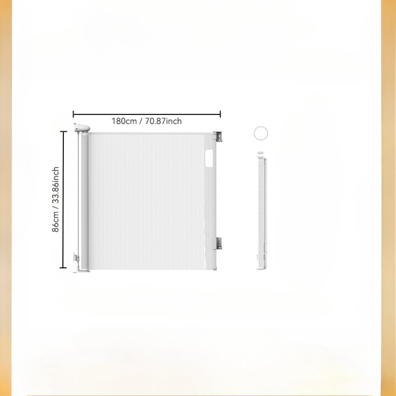 Baby360 GUARD Safety Gate – Retractable Mesh Barrier for Babies & Pets, 180cm Wide Coverage