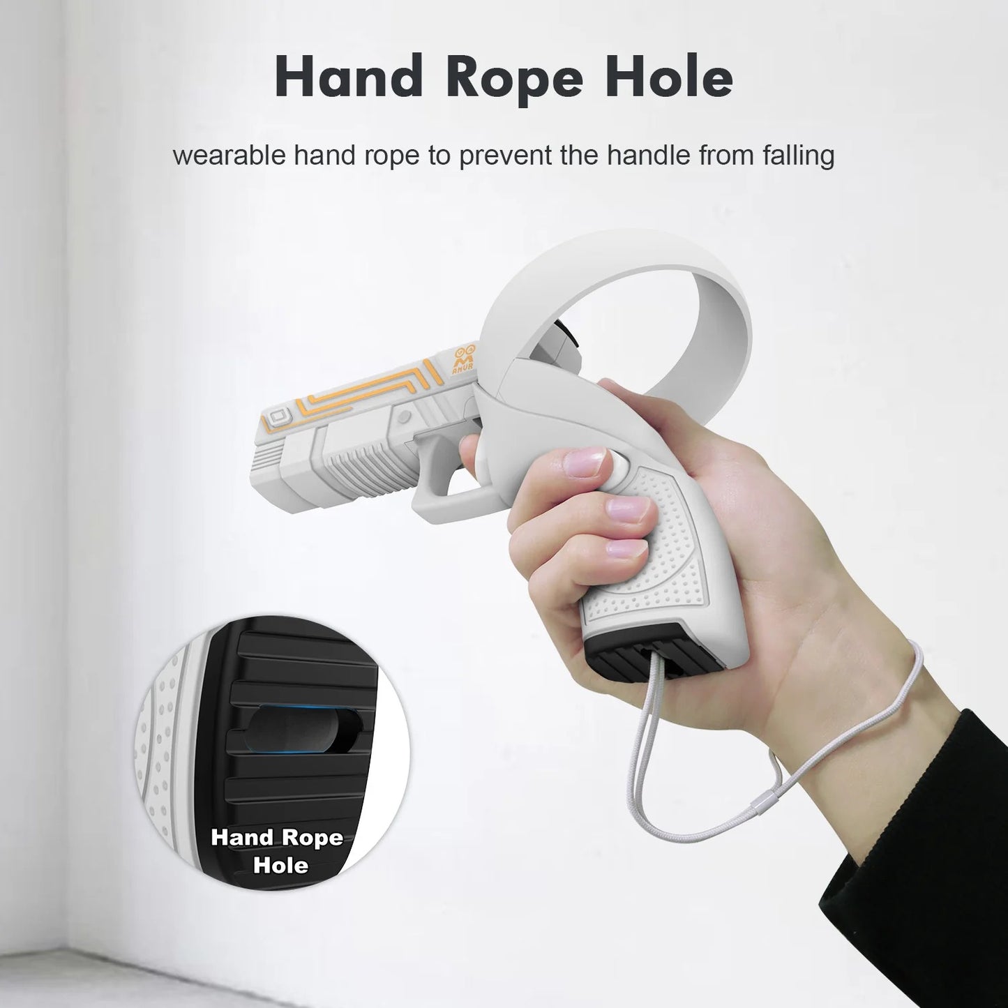 Suitable for Meta Quest 2 VR Grip Gun Stock Cover Enhance VR gaming experience quest2 grip accessories