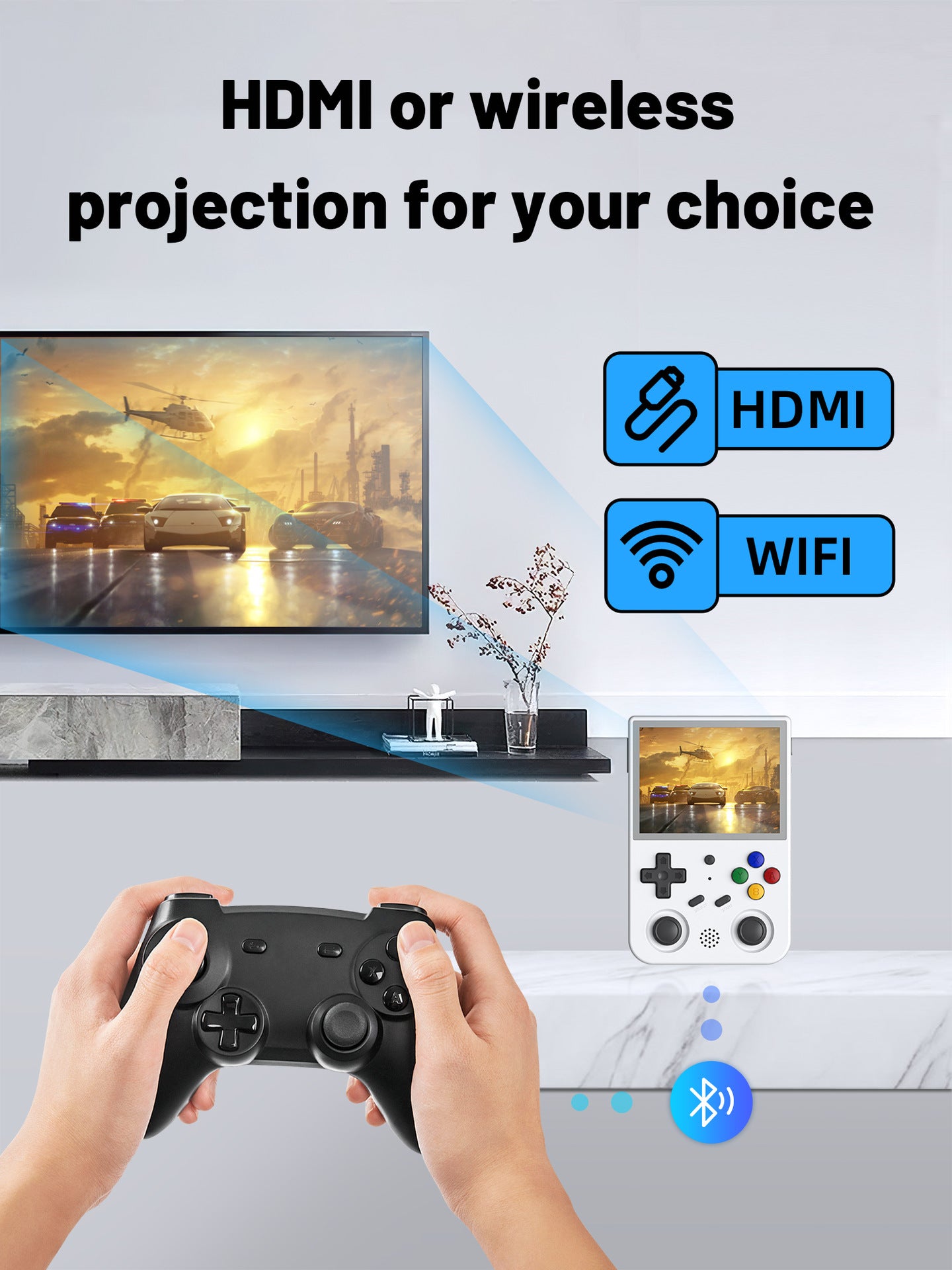 Open Source Handheld Game Console with Android System and PS2 Compatibility