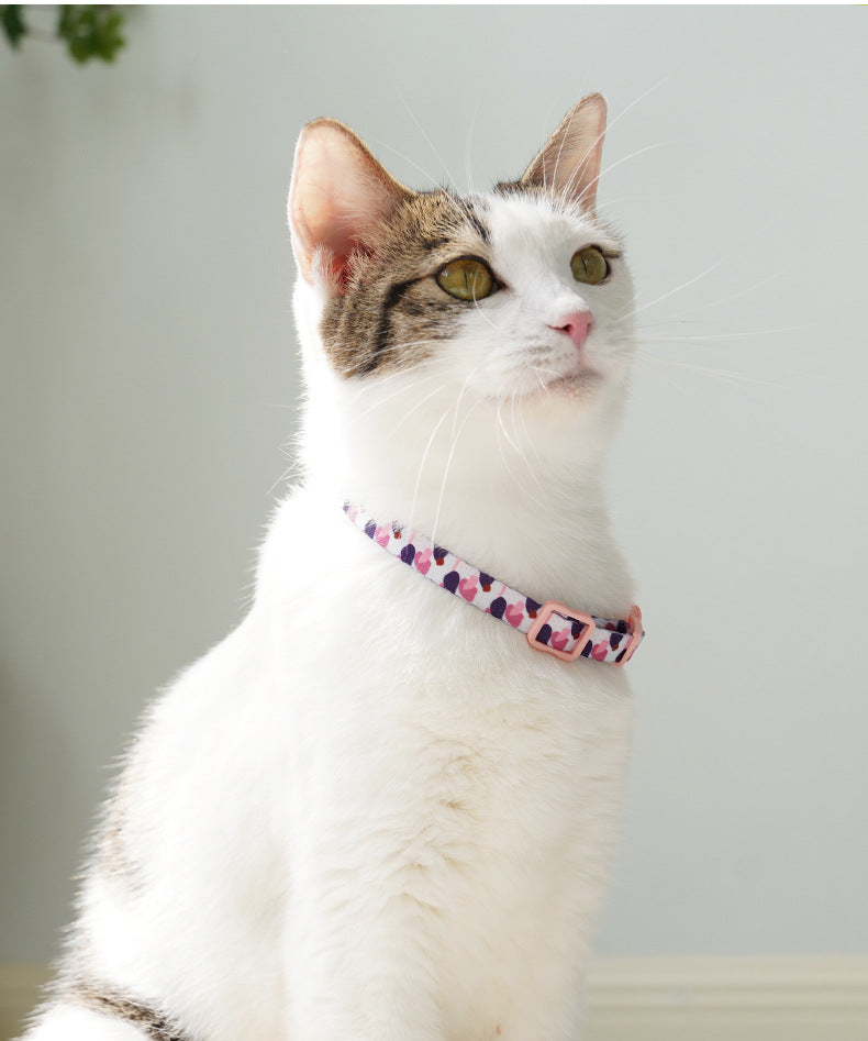 Anti-Suffocation Cat and Dog Collar with Bell and Comfortable, Safe Buckle