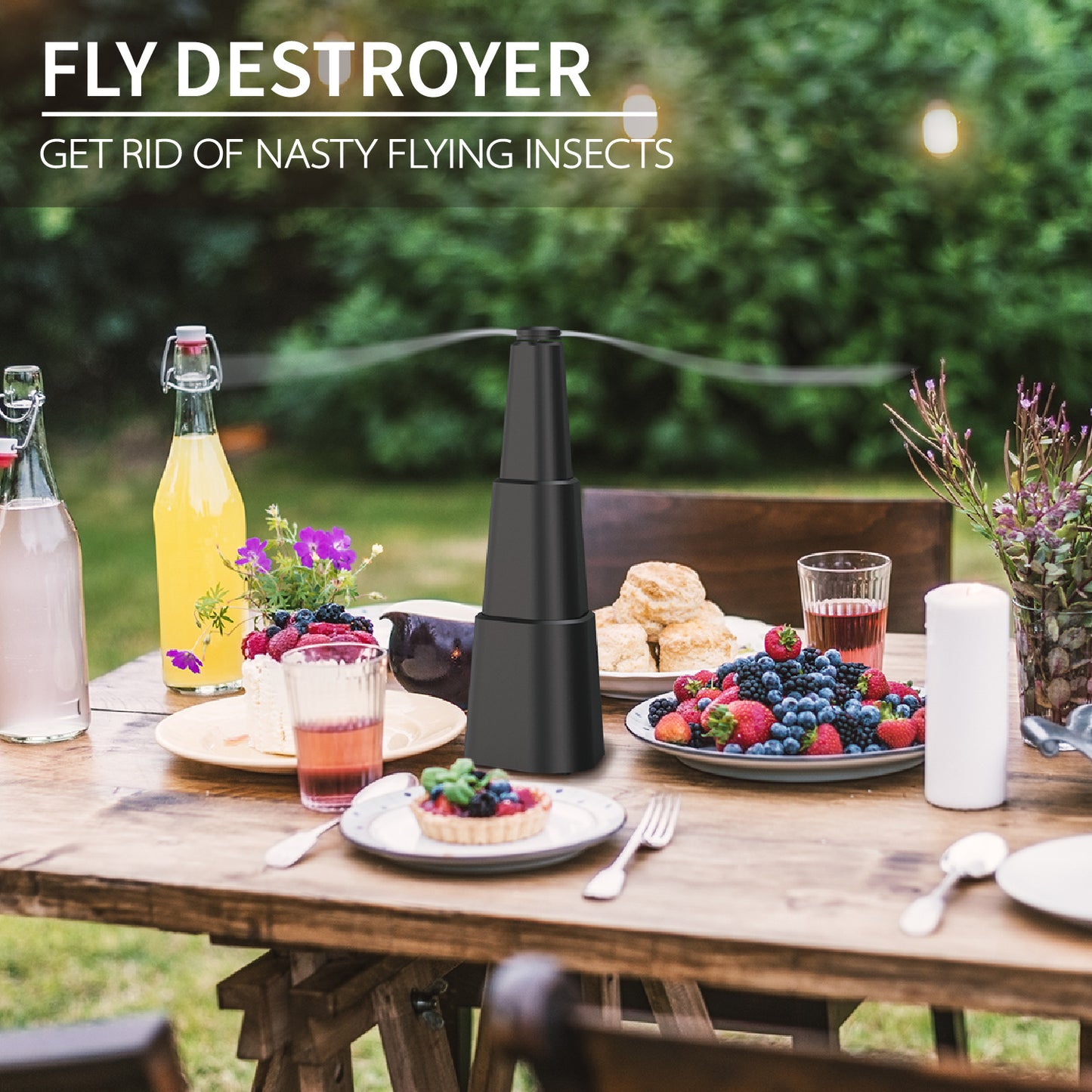 Fly Repellent Fan with Electronic Mosquito and Cockroach Repellent