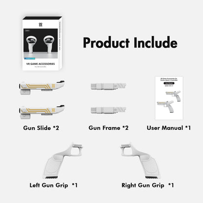 Suitable for Meta Quest 2 VR Grip Gun Stock Cover Enhance VR gaming experience quest2 grip accessories