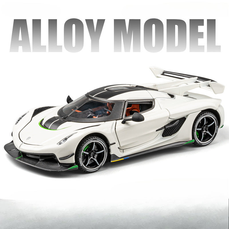 Koenigsegg 1:24 Scale Die-Cast Alloy Supercar Model Toy - Collectible Sports Car for Kids & Adults, Perfect Gift for Boys & Car Enthusiasts