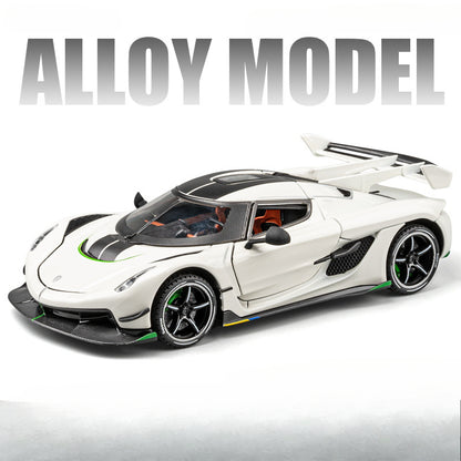 Koenigsegg 1:24 Scale Die-Cast Alloy Supercar Model Toy - Collectible Sports Car for Kids & Adults, Perfect Gift for Boys & Car Enthusiasts