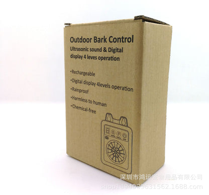 Self-Identifying Ultrasonic Bark Deterrent - Outdoor Dog Repeller