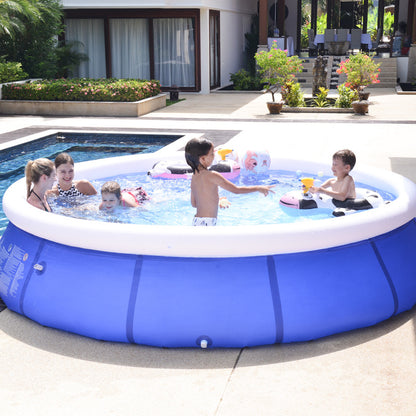 Inflatable Circular Swimming Pool for Kids - Portable, Folding Design