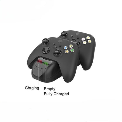 Xbox Series X/S Charging Station with Rechargeable Battery Packs - Dual Dock for Wireless Controller, Compatible with Xbox Series X, Series S, Xbox One & Elite Controller (Model: TYX-0607X)