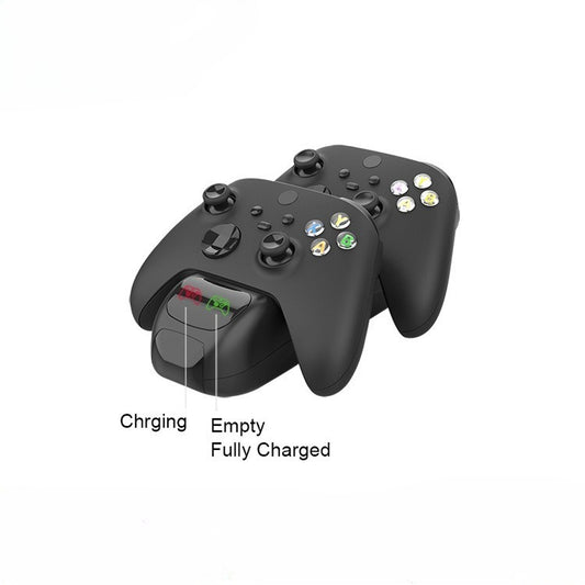 Xbox Series X/S Charging Station with Rechargeable Battery Packs - Dual Dock for Wireless Controller, Compatible with Xbox Series X, Series S, Xbox One & Elite Controller (Model: TYX-0607X)