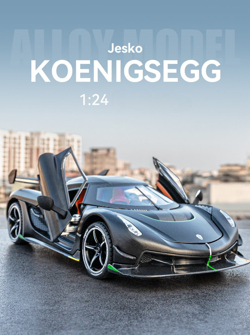 Koenigsegg 1:24 Scale Die-Cast Alloy Supercar Model Toy - Collectible Sports Car for Kids & Adults, Perfect Gift for Boys & Car Enthusiasts