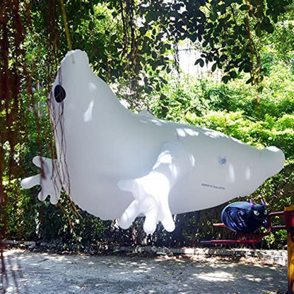 Inflatable Halloween Ghost Toy | PVC White Ghost & Cartoon Pumpkin Skeleton