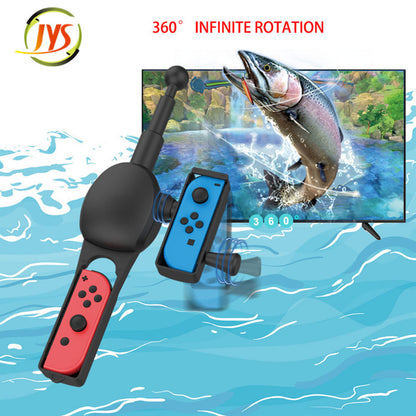 "Nintendo Switch/OLED Fishing Rod Controller - Realistic Fishing Simulator with Reel Sound | Motion Control for Fishing Star & Other Games | 6.3×2.2×13.4in | Lightweight 7.4oz ABS Design"