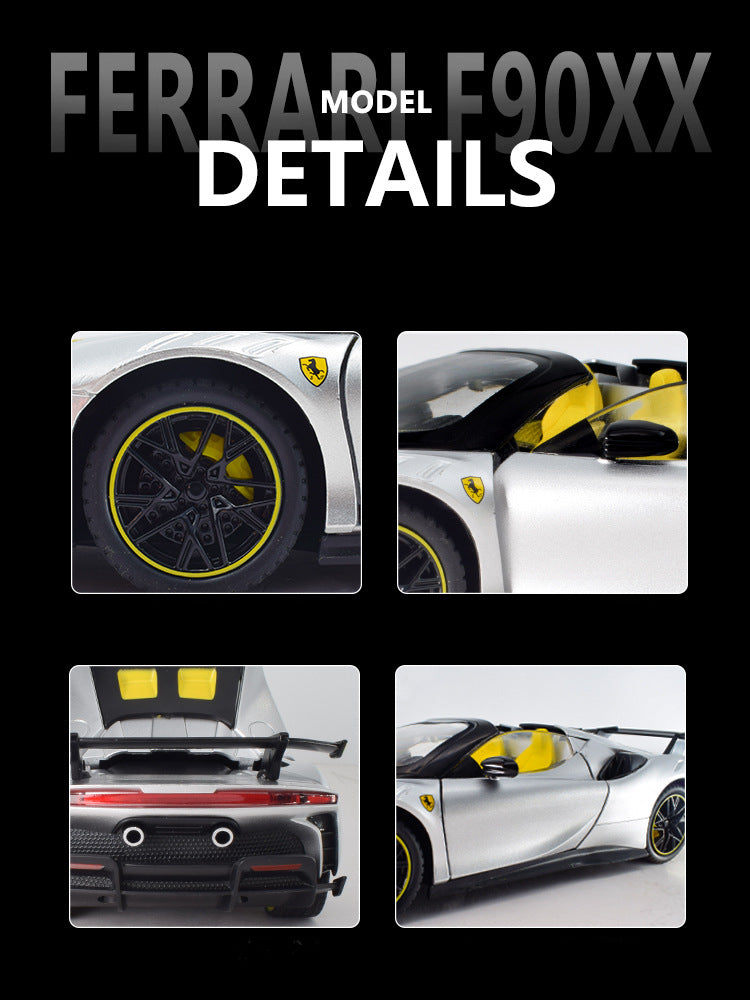 Ferrari SF90 XX Stradale 1:24 Alloy Diecast Model Car | Premium Display | Collectible Sports Car Replica (Scale: 1:24)